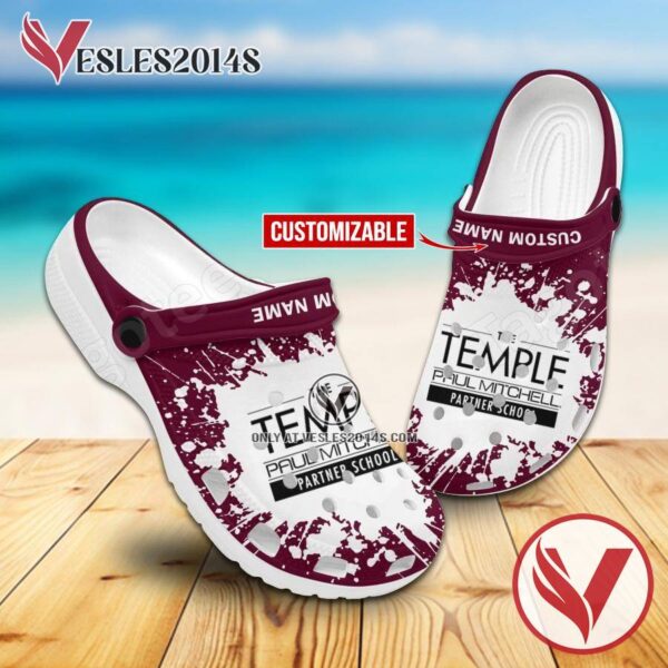The Temple-A Paul Mitchell Partner School Logo Crocs Shoes For Men And Women, Unique Clogs Shoes For Fans - Vesles2014S