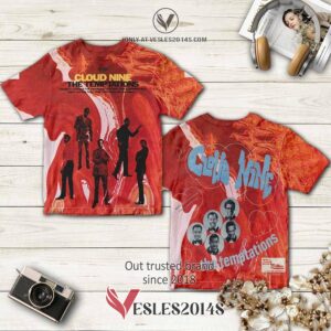 The Temptations Band Cloud Nine Album 3D T-Shirt, Perfect Gifts For Music Lovers - Vesles2014S