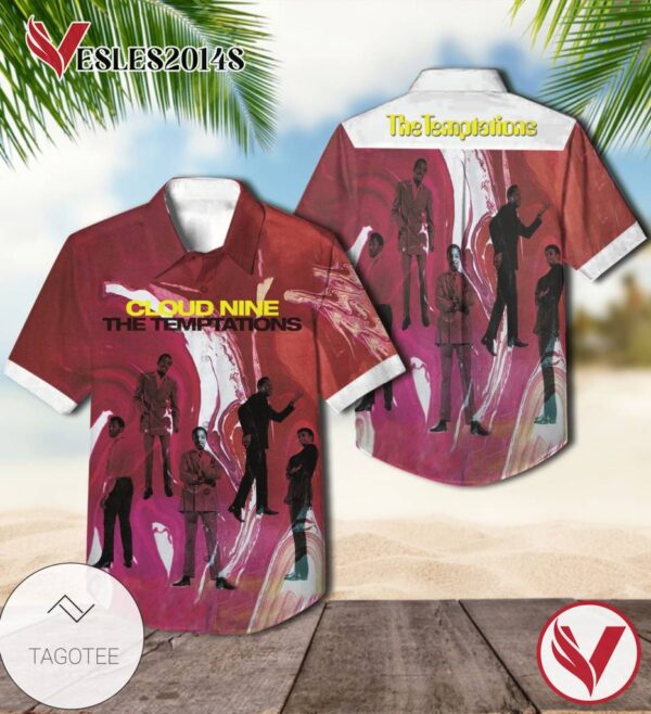 The Temptations Cloud Nine Album Cover Hawaiian Shirt, Best Gift For Music Lovers Vesles2014S
