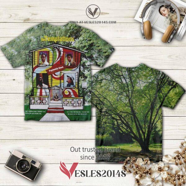 The Temptations Psychedelic Shack Album 3D T-Shirt, Perfect Gifts For Music Lovers - Vesles2014S