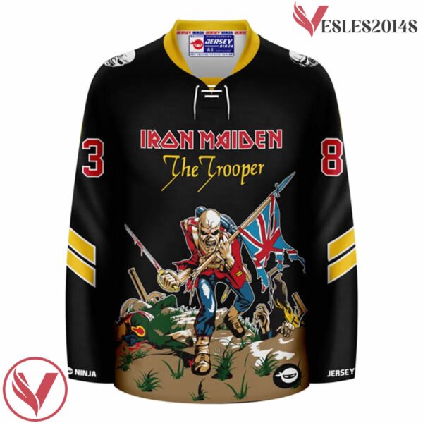 The Trooper Iron Maiden Sub Black Hockey Jersey - Vesles2014S 2