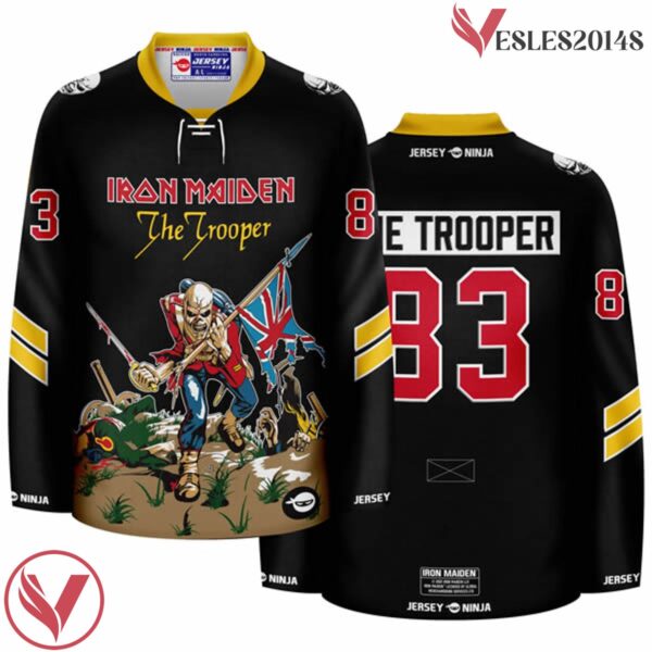 The Trooper Iron Maiden Sub Black Hockey Jersey - Vesles2014S