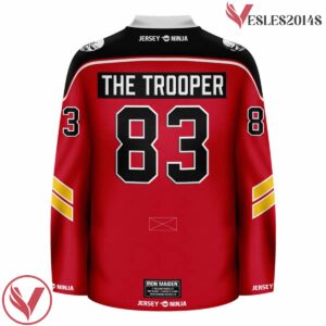 The Trooper Iron Maiden Sub Red Hockey Jersey - Vesles2014S 3