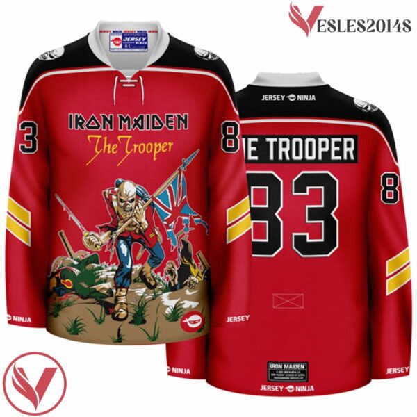 The Trooper Iron Maiden Sub Red Hockey Jersey - Vesles2014S