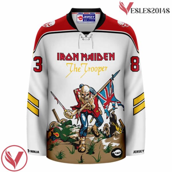 The Trooper Iron Maiden Sub White Hockey Jersey - Vesles2014S 2