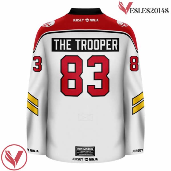 The Trooper Iron Maiden Sub White Hockey Jersey - Vesles2014S 3