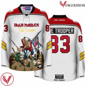 The Trooper Iron Maiden Sub White Hockey Jersey - Vesles2014S
