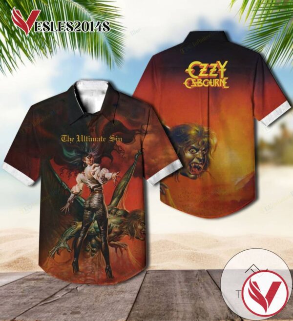 The Ultimate Sin Studio Album By Ozzy Osbourne Hawaiian Shirt, Best Gift For Music Lovers Vesles2014S