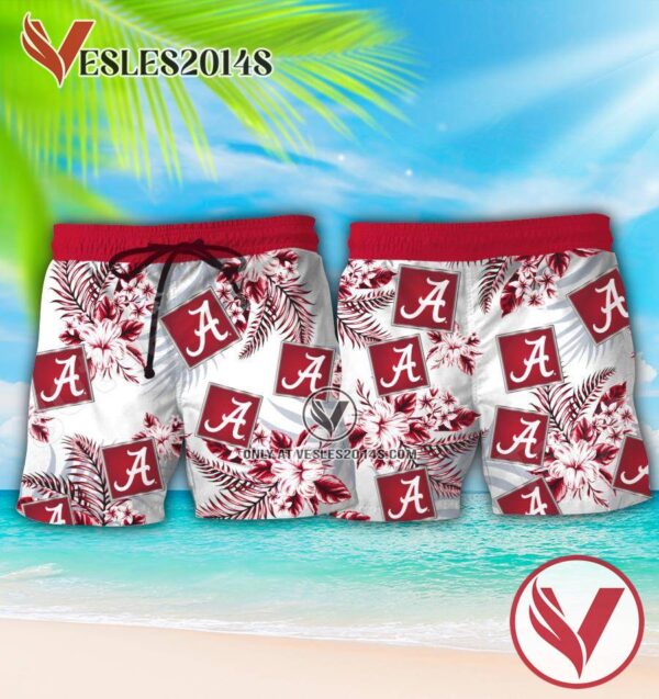 The University of Alabama Hawaiian Shirt, Beach Shorts, Perfect Gifts Idea In Holiday - Vesles2014S 1