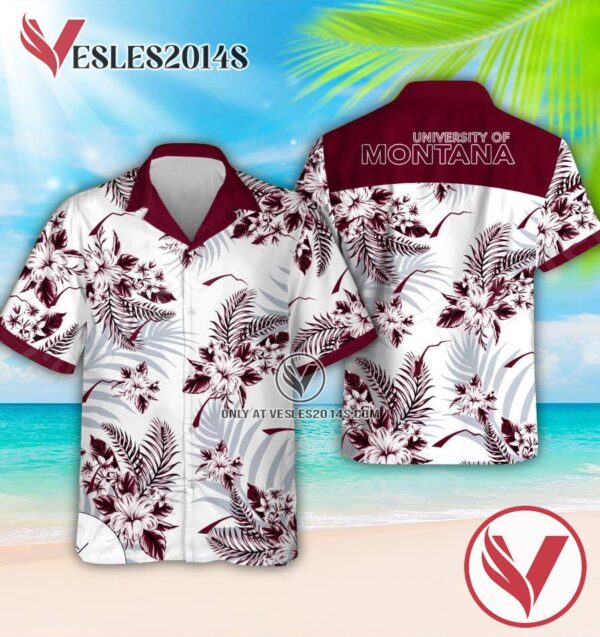 The University of Montana Logo Short Sleeve Shirt, Perfect Gifts Idea In Holiday - Vesles2014S