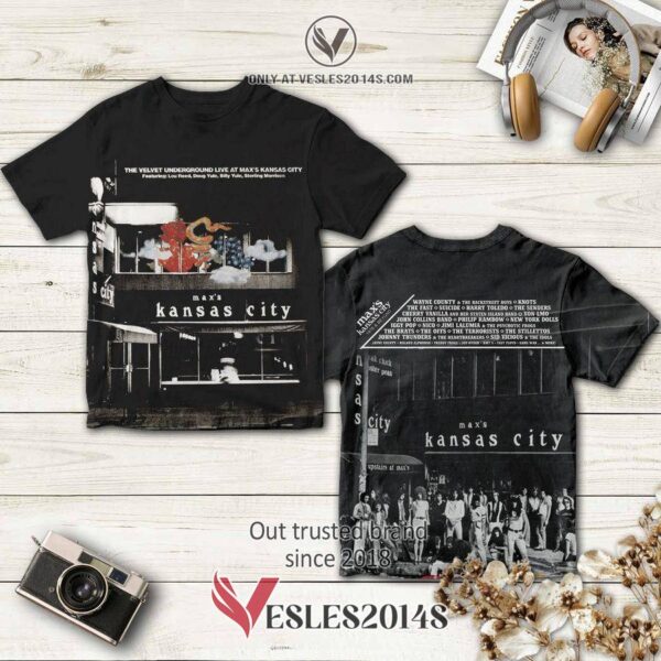 The Velvet Underground Live At Max’S Kansas City Album 3D T-Shirt, Perfect Gifts For Music Lovers - Vesles2014S
