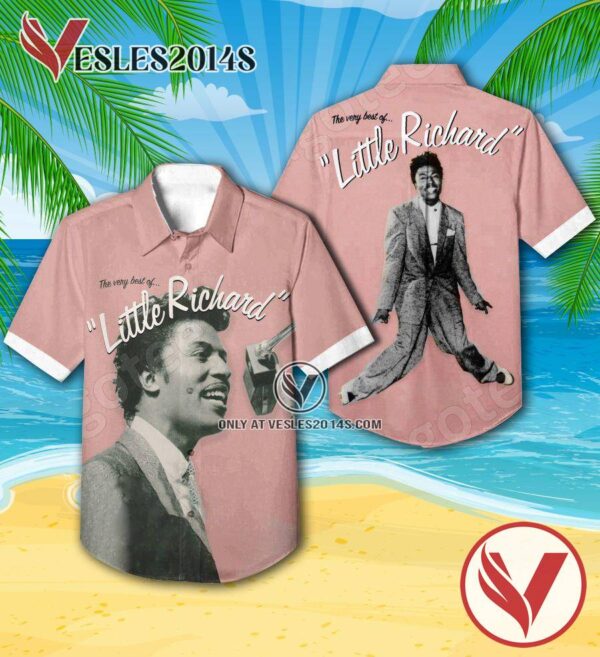 The Very Best Of Little Richard Album Cover Hawaiian Shirt, Unique Gifts For Music Lovers - Vesles2014S