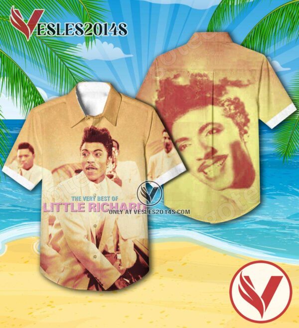The Very Best Of Little Richard Album Cover Style 2 Hawaiian Shirt, Unique Gifts For Music Lovers - Vesles2014S