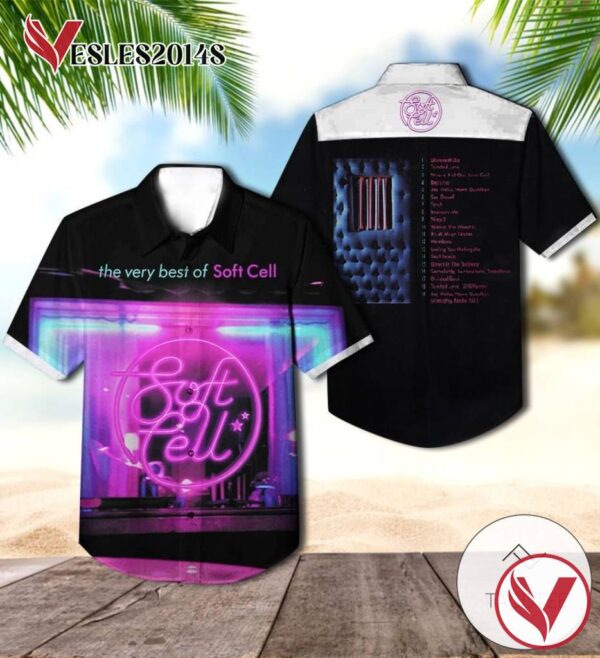 The Very Best Of Soft Cell Greatest Hits Album Cover Hawaiian Shirt, Best Gift For Music Lovers Vesles2014S