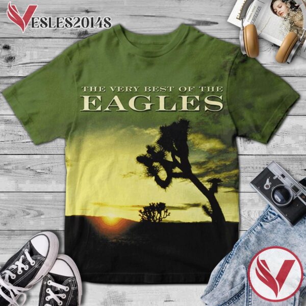 The Very Best Of The Eagles Compilation Album Cover Shirt, Perfect Gifts For Music Lovers - Vesles2014S