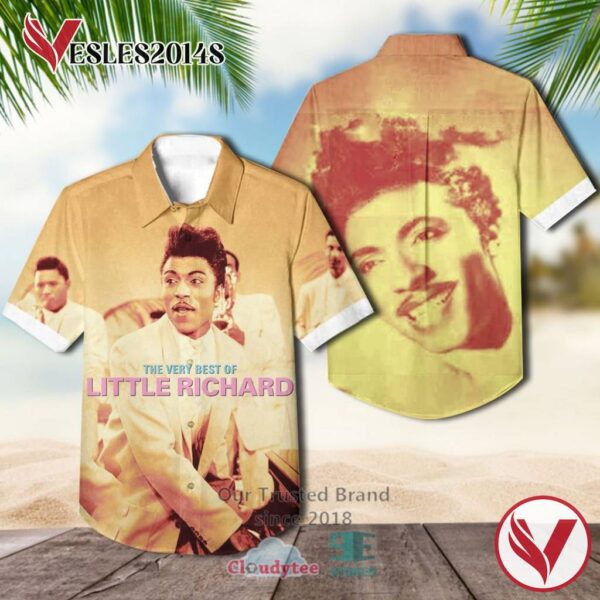The Very Best of Little Richard Albums Hawaiian Shirt, Best Gift For Music Lovers Vesles2014S