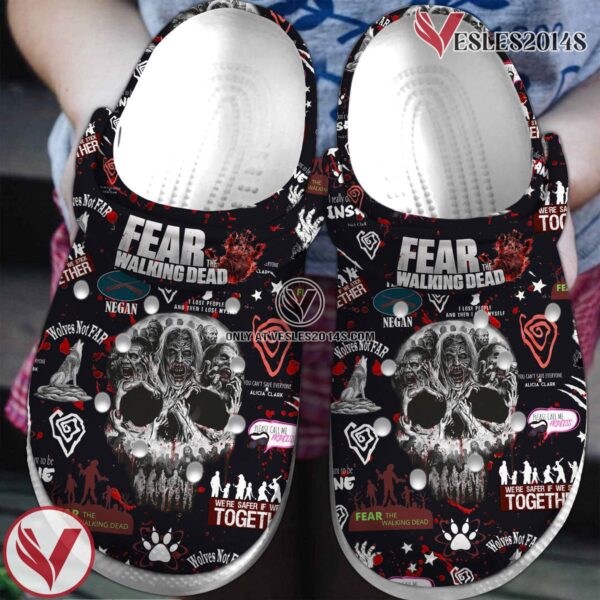 The Walking Dead Movie Crocs Crocband Clogs Shoes Comfortable For Men Women and Kids Style 2 - Vesles2014S