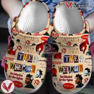 The Weeknd Music Crocs Crocband Clogs Shoes, Unique Gifts For Fans Style 1 - Vesles2014S