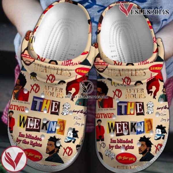 The Weeknd Music Crocs Crocband Clogs Shoes, Unique Gifts For Fans Style 1 - Vesles2014S