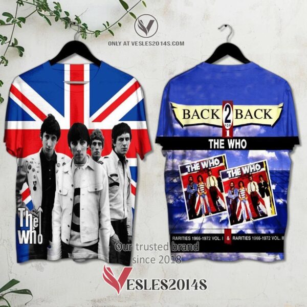 The Who-Back for Back Album 3D Shirt, Unique Gifts For Music Lovers - Vesles2014S
