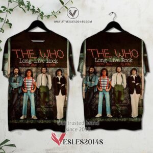 The Who Long Live Rock Album 3D Shirt, Unique Gifts For Music Lovers - Vesles2014S