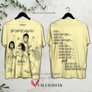 The Who Band by Numbers Album 3D Shirt, Unique Gifts For Music Lovers - Vesles2014S