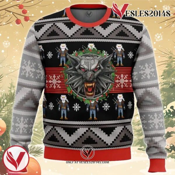 The Witcher 2 Ugly Christmas Sweater, Unique Christmas Gift For Fans - Vesles2014S