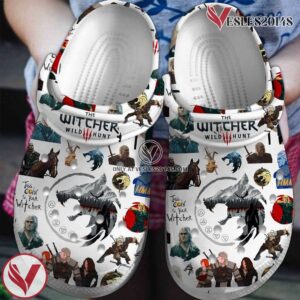 The Witcher Wild Hunt Game Crocs Crocband Clogs Shoes Comfortable For Men Women and Kids Style 2, Unique Gift From  Vesles2014S