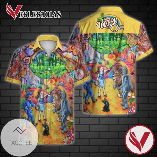 The Wizzard of Oz Hawaiian Graphic Print Short Sleeve Hawaiian Casual Shirt Vesles2014S