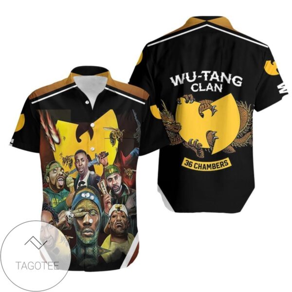 The Wutang Clan Judgement Day Commeth Legend Hip Hop For Fan Hawaiian Graphic Print Short Sleeve Hawaiian Casual Shirt Vesles2014S 1