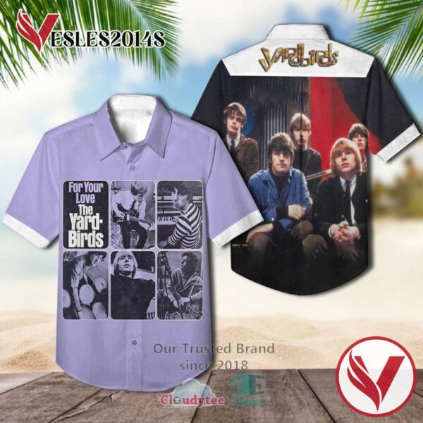 The Yardbirds For Your Love 1965 Casual Hawaiian Shirt, Best Gifts For Summer Vesles2014S 1