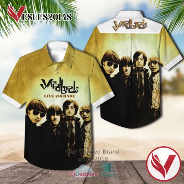The Yardbirds Live and Rare Casual Hawaiian Shirt, Best Gifts For Summer Vesles2014S 1