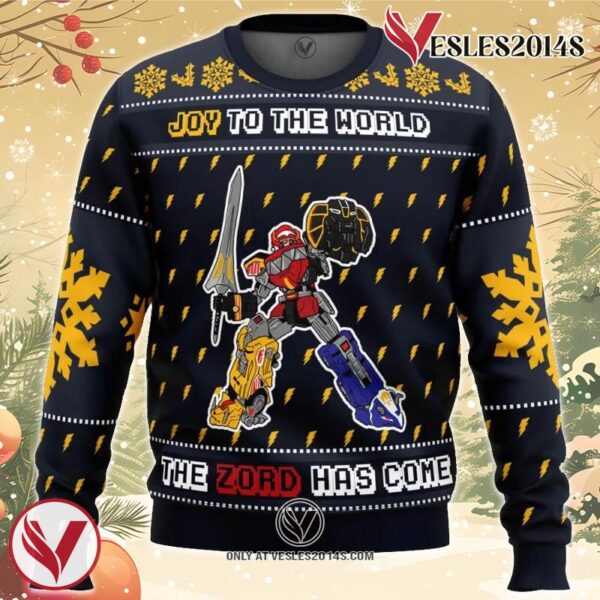 The Zord Has Come Power Rangers Ugly Christmas Sweater, Unique Christmas Gift For Fans - Vesles2014S
