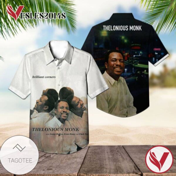 Thelonious Monk Brilliant Corners Album Cover Hawaiian Shirt, Best Gift For Music Lovers Vesles2014S