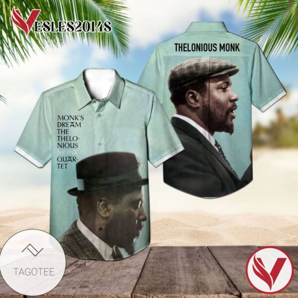 Thelonious Monk Monk's Dream Album Cover Hawaiian Shirt, Best Gift For Music Lovers Vesles2014S