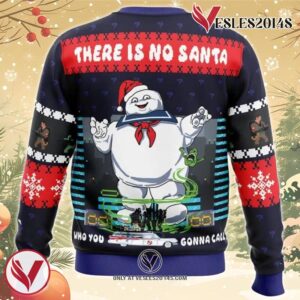 There Is No Santa Ghostbusters Ugly Christmas Sweater, Unique Christmas Gift For Fans - Vesles2014S 1
