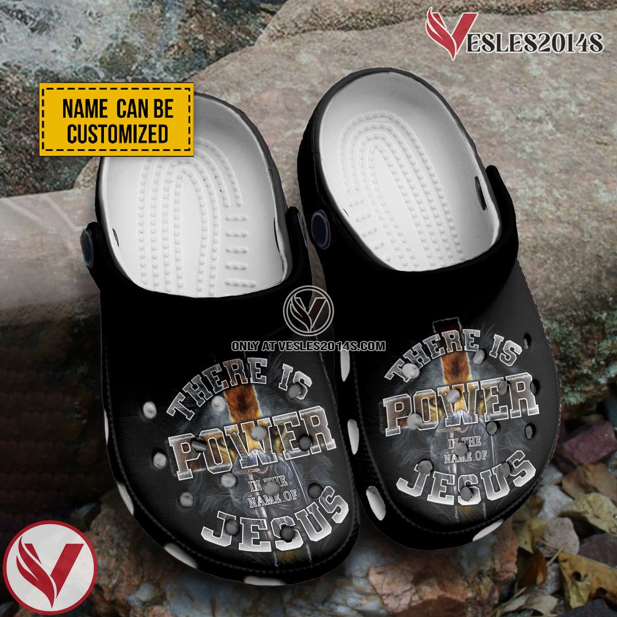There Is Power In The Name Of Jesus Customized Crocs Crocband Clogs Shoes Comfortable For Men Women and Kids Gift For Jesus Lovers, Unique Gift From  Vesles2014S 4