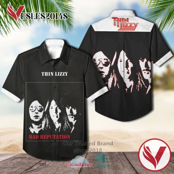 Thin Lizzy Bad Reputation Casual Hawaiian Shirt, Best Gifts For Summer Vesles2014S 1