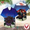 Thin Lizzy Black Rose Casual Hawaiian Shirt, Best Gifts For Summer Vesles2014S