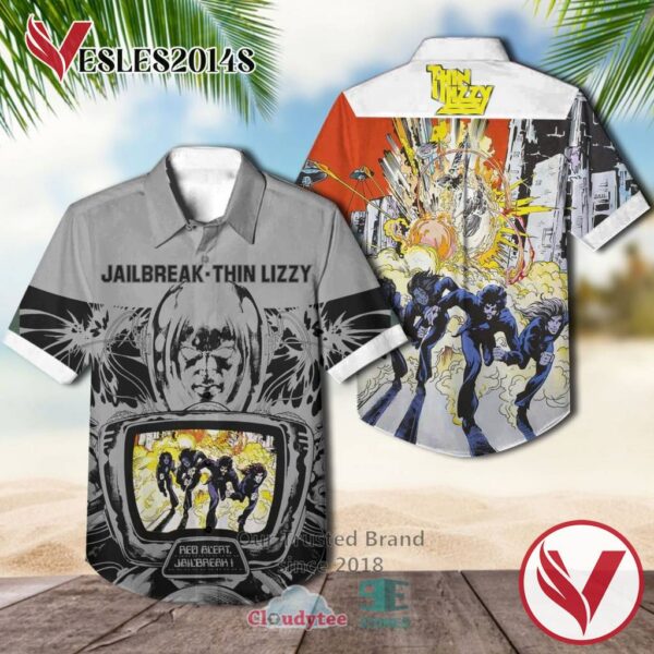 Thin Lizzy Jailbreak 2 Casual Hawaiian Shirt, Best Gifts For Summer Vesles2014S 1