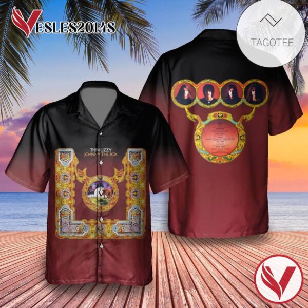 Thin Lizzy Johnny The Fox Album Cover Hawaiian Shirt, Best Gift For Music Lovers Vesles2014S