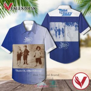 Thin Lizzy Shades of a Blue Orphanage Casual Hawaiian Shirt, Best Gifts For Summer Vesles2014S