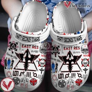 Thirty Seconds To Mars Music Crocs Crocband Clogs Shoes, Unique Gifts For Fans - Vesles2014S