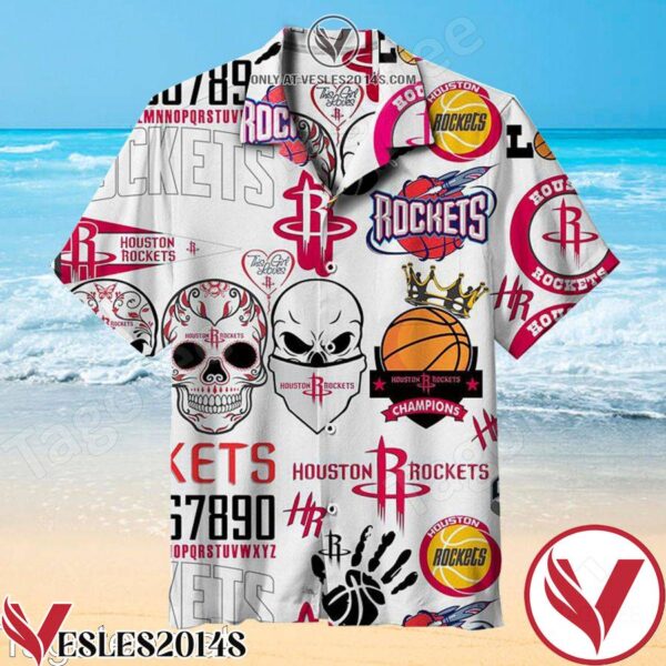 This Girl Love Houston Rockets Skull Hawaiian Shirt, Unique Gifts For Friends - Vesles2014S 1