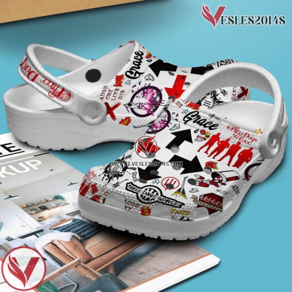 Three Days Grace Music Crocs Crocband Clogs Shoes, Unique Gifts For Fans Style 2 - Vesles2014S 3