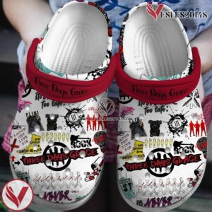 Three Days Grace Music Crocs Crocband Clogs Shoes, Unique Gifts For Fans Style 3 - Vesles2014S