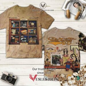 Three Dog Night American Pastime Album 3D Shirt, Unique Gifts For Music Lovers - Vesles2014S