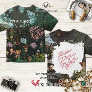 Three Dog Night Band Its a Jungle Album 3D T-Shirt, Unique Gifts For Music Lovers - Vesles2014S