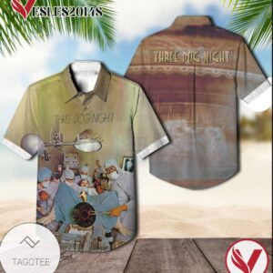 Three Dog Night Hard Labor Album Cover Hawaiian Shirt, Best Gift For Music Lovers Vesles2014S