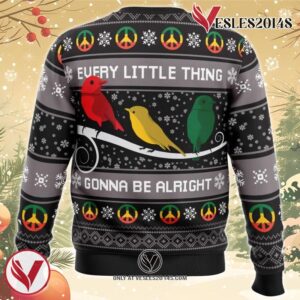 Three Little Birds Bob Marley Ugly Christmas Sweater, Unique Christmas Gift For Fans - Vesles2014S 1